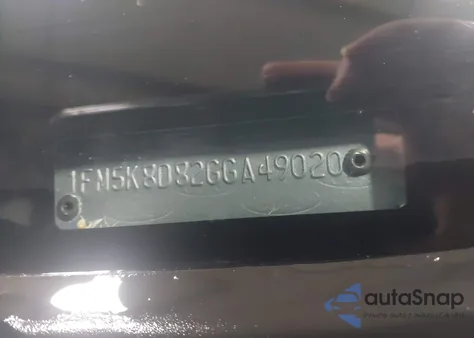 2016 Ford Explorer Xlt from USA, damaged, VIN 1FM5K8D82GGA49020